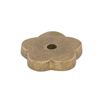 Top Knobs Aspen Flower Backplate 1" in Light Bronze