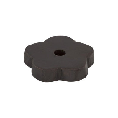 Top Knobs Aspen Flower Backplate 1" in Medium Bronze