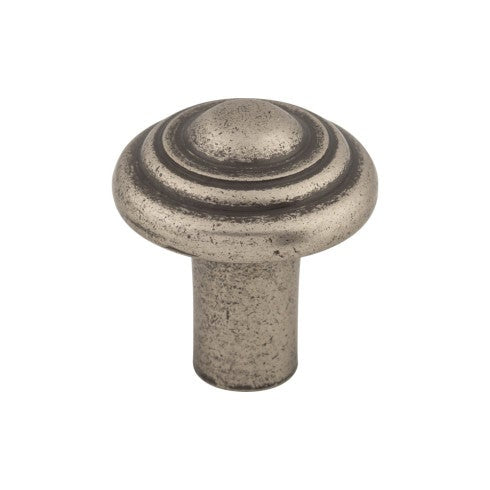 Top Knobs Aspen Button Knob 1 1/4" in Silicon Bronze Light