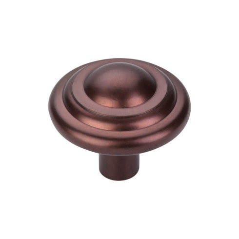 Top Knobs Aspen Button Knob 1 3/4" in Mahogany Bronze