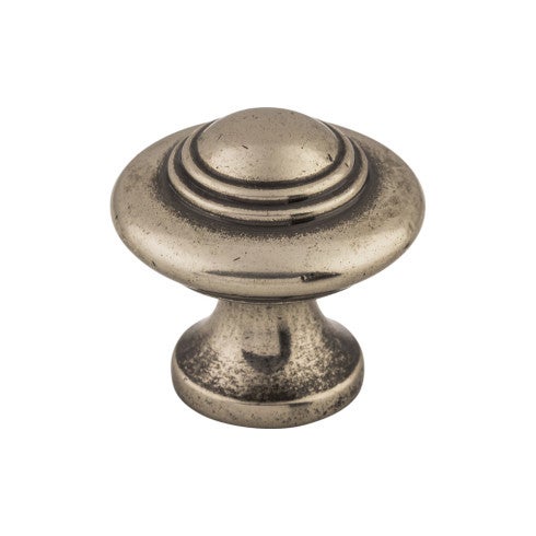 Top Knobs Ascot Knob 1 1/4" in Pewter Antique