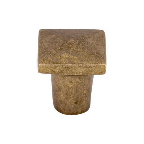 Top Knobs Aspen Square Knob 3/4" in Light Bronze