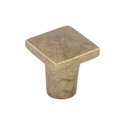 Top Knobs Aspen Square Knob 3/4" in Light Bronze