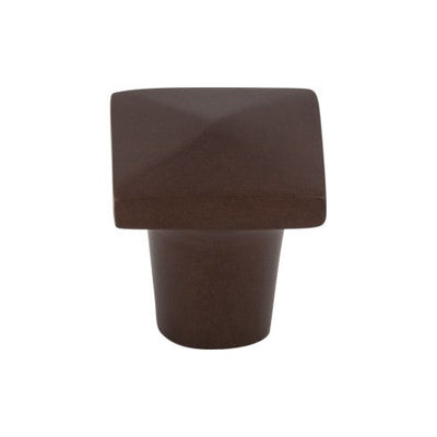 Top Knobs Aspen Square Knob 3/4" in Mahogany Bronze
