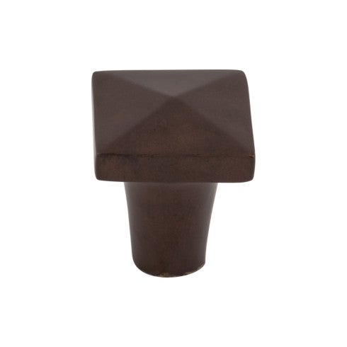 Top Knobs Aspen Square Knob 7/8" in Mahogany Bronze
