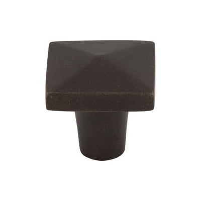 Top Knobs Aspen Square Knob 1 1/4" in Medium Bronze