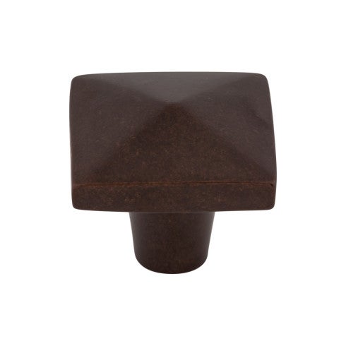 Top Knobs Aspen Square Knob 1 1/2" in Mahogany Bronze