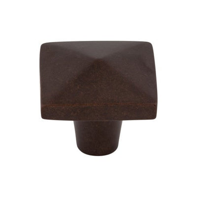 Top Knobs Aspen Square Knob 1 1/2" in Mahogany Bronze