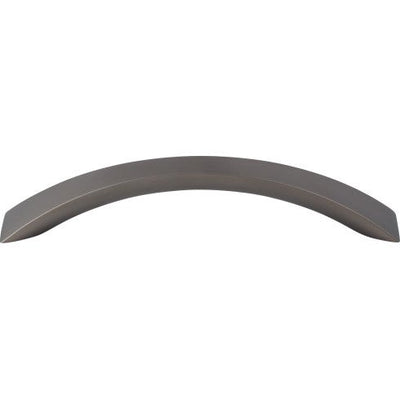 Top Knobs Crescent Flair Pull 5 1/16" c-c in Ash Gray