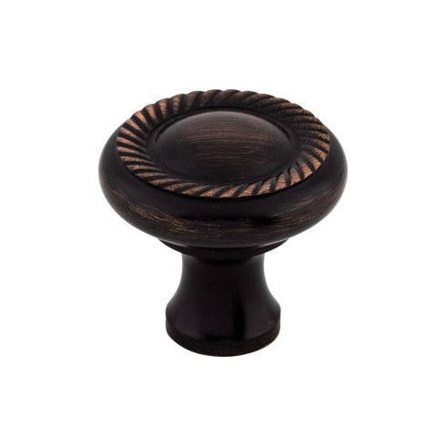 Top Knobs Swirl Cut Knob 1 1/4" in Tuscan Bronze
