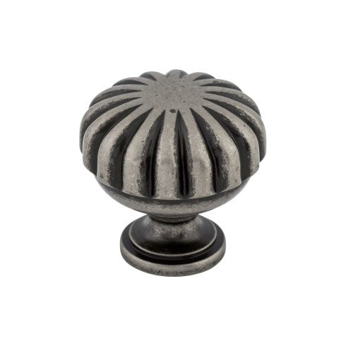 Top Knobs Melon Knob 1 1/4" in Pewter Antique