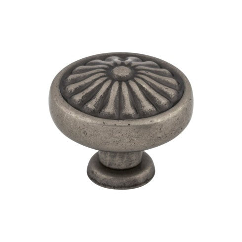 Top Knobs Flower Knob 1 1/4" in Pewter Antique