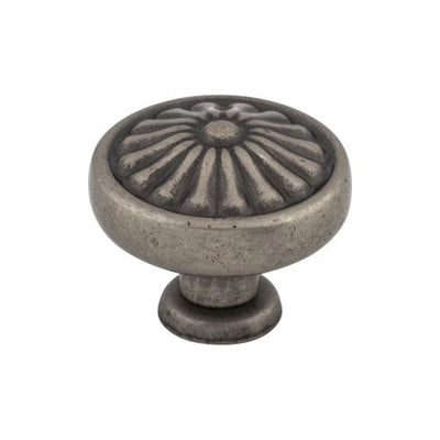 Top Knobs Flower Knob 1 1/4" in Pewter Antique