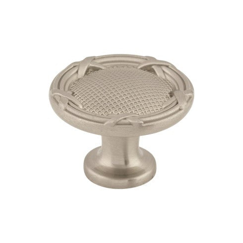 Top Knobs Ribbon & Reed Knob 1 1/4" in Brushed Satin Nickel