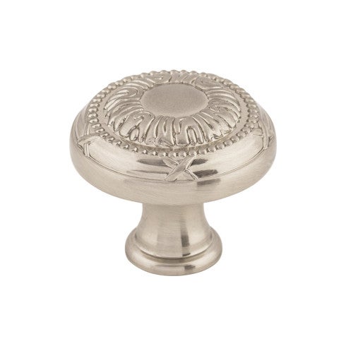 Top Knobs Ribbon Knob 1 1/8" in Brushed Satin Nickel