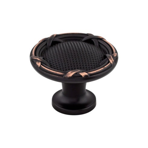 Top Knobs Ribbon & Reed Knob 1 1/4" in Tuscan Bronze