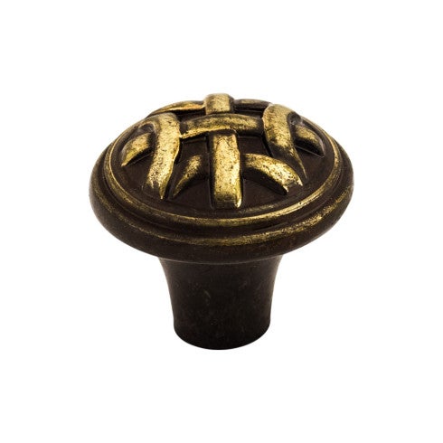 Top Knobs Celtic Small Knob 1" in Dark Antique Brass