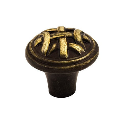 Top Knobs Celtic Small Knob 1" in Dark Antique Brass