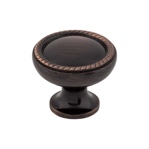 Top Knobs Emboss Knob 1 1/4" in Tuscan Bronze