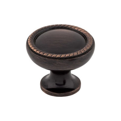 Top Knobs Emboss Knob 1 1/4" in Tuscan Bronze