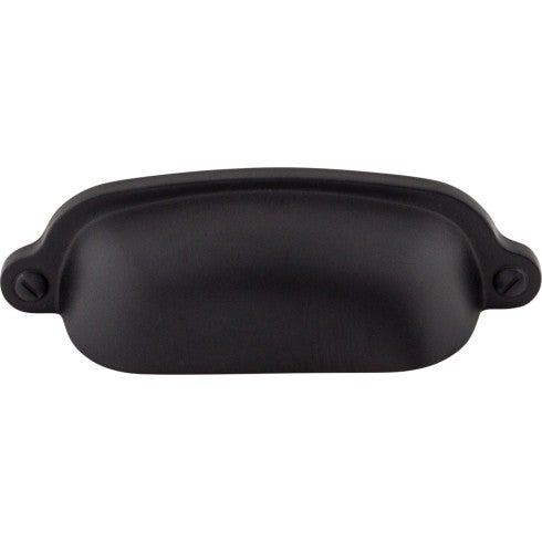 Top Knobs Charlotte Cup Pull 2 9/16" c-c in Flat Black