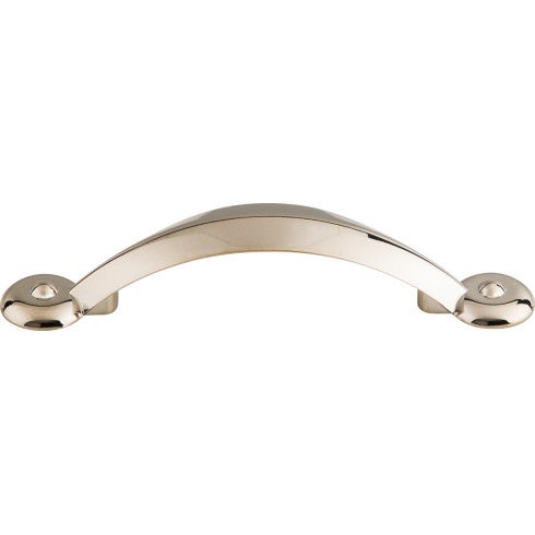 Top Knobs Angle Pull 3" c-c in Polished Nickel