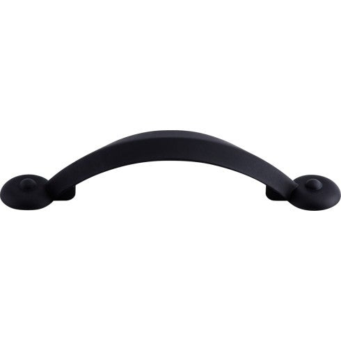 Top Knobs Angle Pull 3" c-c in Flat Black
