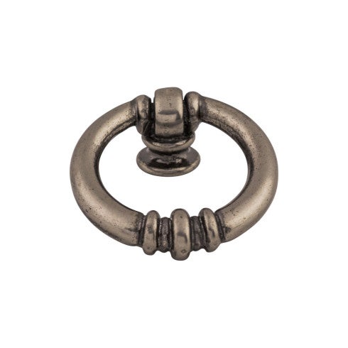 Top Knobs Newton Ring 1 1/2" in Pewter Antique