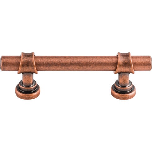 Top Knobs Bit Pull 3" c-c in Antique Copper