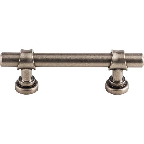 Top Knobs Bit Pull 3" c-c in Pewter Antique