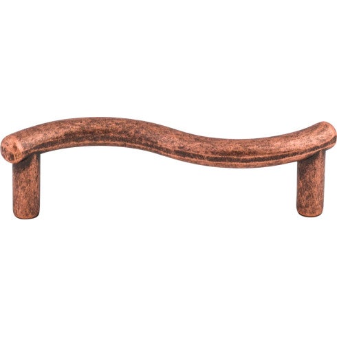 Top Knobs Spiral Pull 3" c-c in Antique Copper