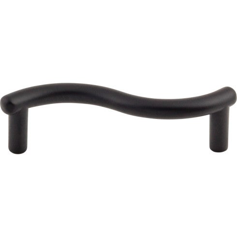 Top Knobs Spiral Pull 3" c-c in Flat Black