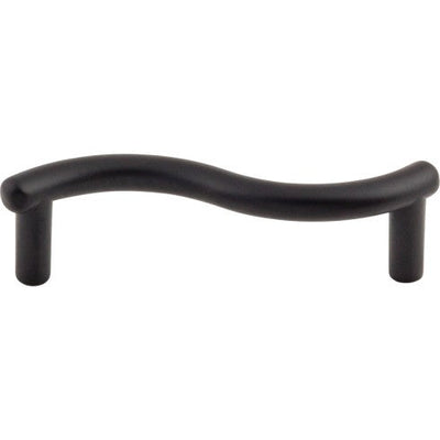 Top Knobs Spiral Pull 3" c-c in Flat Black