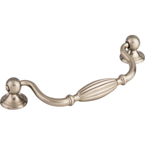 Top Knobs Tuscany Drop Pull 5 1/16" c-c in Brushed Satin Nickel