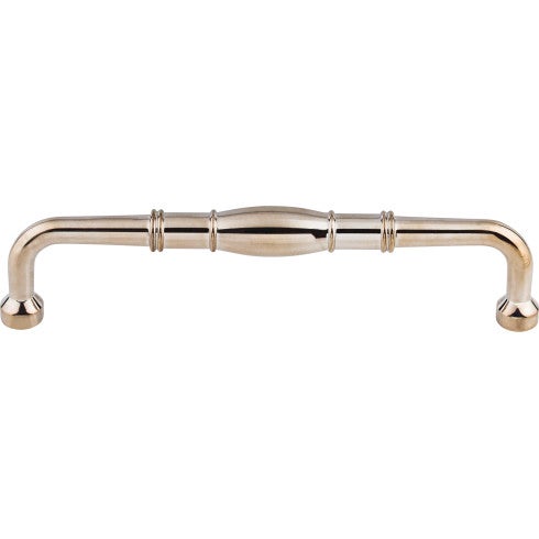 Top Knobs Normandy D Pull 7" c-c in Polished Nickel