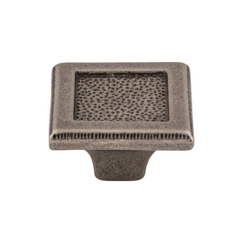 Top Knobs Square Inset Knob 2" in Cast Iron
