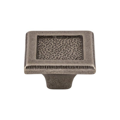 Top Knobs Square Inset Knob 2" in Cast Iron