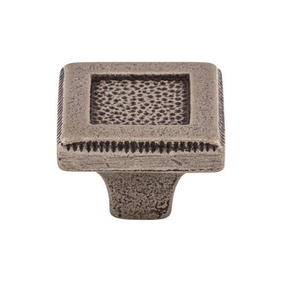 Top Knobs Square Inset Knob 1 5/16" in Cast Iron