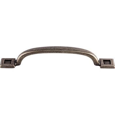 Top Knobs Square Inset Pull 5 1/16" c-c in Cast Iron
