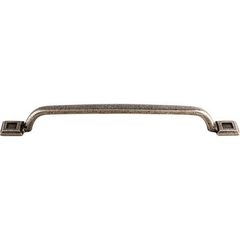 Top Knobs Square Inset Pull 8" c-c in Cast Iron