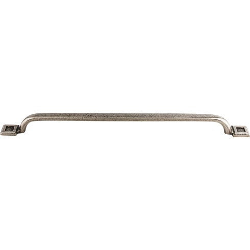 Top Knobs Square Inset Pull 12" c-c in Cast Iron