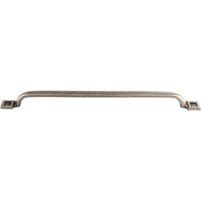 Top Knobs Square Inset Pull 12" c-c in Cast Iron