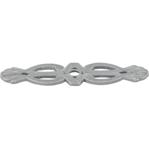 Top Knobs Newton Backplate 3 3/16" in Pewter Light
