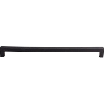 Top Knobs Square Bar Pull 12" c-c in Flat Black