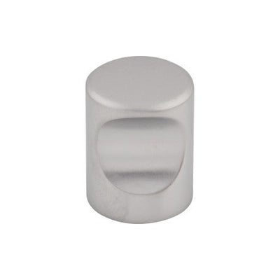 Top Knobs Nouveau Indent Knob 3/4" in Aluminum
