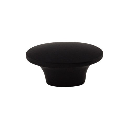 Top Knobs Dakota Oval Knob 1 1/2" in Flat Black