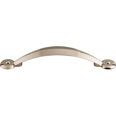 Top Knobs Angle Pull 3 3/4" c-c in Polished Nickel