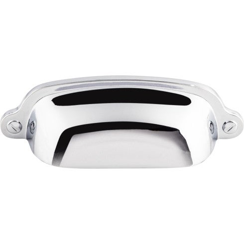 Top Knobs Charlotte Cup Pull 2 9/16" c-c in Polished Chrome