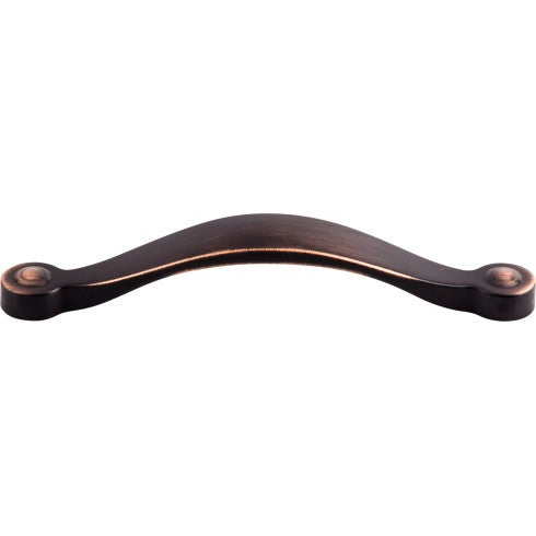 Top Knobs Saddle Pull 5 1/16" c-c in Tuscan Bronze