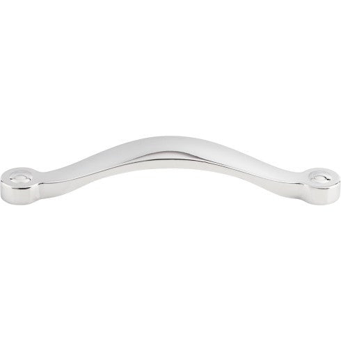 Top Knobs Saddle Pull 5 1/16" c-c in Polished Chrome